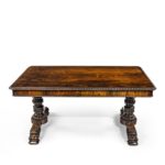 A William IV rosewood partners’ library table front