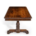 A William IV rosewood partners’ library table side