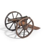 A mid-Victorian model of a field cannon 