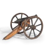 A mid-Victorian model of a field cannon side