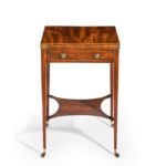 A Sheraton period George III mahogany patience table front