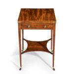 A Sheraton period George III mahogany patience table