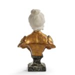 A marble and ormolu bust by Marionnet back