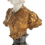 A marble and ormolu bust by Marionnet detail