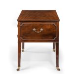A George III free-standing mahogany architect’s desk side