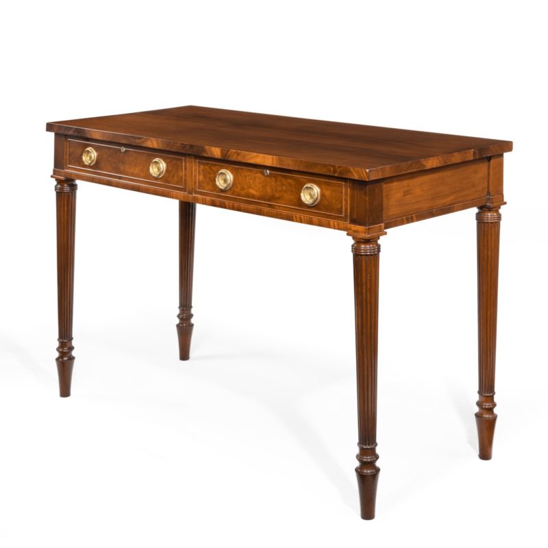 A late Victorian mahogany serving table in the Regency style