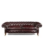 A Victorian walnut Chesterfield sofa