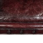 A Victorian walnut Chesterfield sofa detail