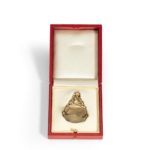 Admiral Viscount Bridport’s gold and hardstone armorial swivel fob seal boxed