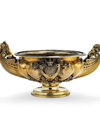 King William IV 46 ’s cup for the Royal Yacht Squadron, 1835
