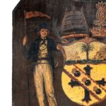 Admiral Lord Nelson's armorial panel from his personal carriage right