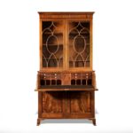 A late George III mahogany secretaire bookcase attributed to Gillow