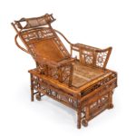 Chinese Export 'Brighton Pavilion' adjustable day bed