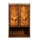 A French rosewood wall cabinet by G Durand front