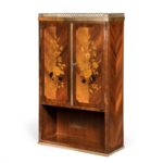 A French rosewood wall cabinet by G Durand