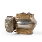 An Ottoman Empire parcel-gilt silver qalamdan image detail end 1