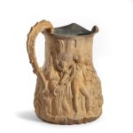A ‘Sir Sidney Smith’ biscuit ware jug showing the defence of Acre, 1799 jug
