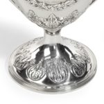 George III Lloyds Patriotic Fund silver and silver gilt vase and cover by Samuel Hennell base