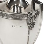 George III Lloyds Patriotic Fund silver and silver gilt vase and cover by Samuel Hennell handle