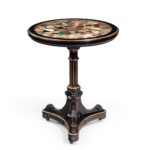 Antique Table with crystal top