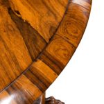 A Regency figured rosewood tilt-top centre table Closeup Wood