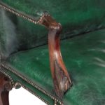 A George III Chippendale period mahogany arm chair details