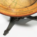 A 12 inch Franklin terrestrial table globe by Nims & Co, New York side