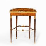 A French demi-lune rosewood bow and arrow table by Georges-François Alix back