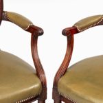 Six Edwardian mahogany chairs by Gill & Reigate arms