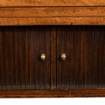 A George III breakfront yew-wood inlaid mahogany sideboard Closed Drawers