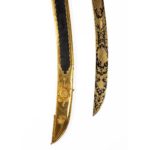 A cased Lloyds £50 sword for valour awarded to Lt. Ogle Moore of H.M.S. Maidstone, 1804 gold tip