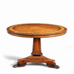 A George IV tilt-top centre table by George Bullock