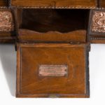 A large ornamental casket made from the oak and copper of HMS Foudroyant, Nelson’s flagship detail