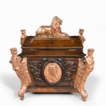 A large ornamental casket made from the oak and copper of HMS Foudroyant, Nelson’s flagship 1799-1801