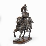 An Italian bronze equestrian sculpture of Emanuele Filiberto, Duke of Savoia, by Baron Carlo Marochetti