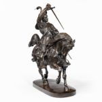 An Italian bronze equestrian sculpture of Emanuele Filiberto, Duke of Savoia, by Baron Carlo Marochetti