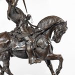 An Italian bronze equestrian sculpture of Emanuele Filiberto, Duke of Savoia details