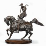 An Italian bronze equestrian sculpture of Emanuele Filiberto