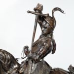 An Italian bronze equestrian sculptures