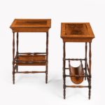 An usual pair of Regency rosewood side tables, firmly attributed to Gillows of Lancaster,