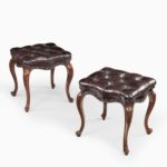Pair of mid-Victorian rosewood stools