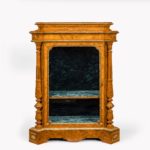 pair of Victorian satinwood display cabinets attributed to Holland and Sons