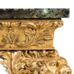 Victorian gilt wood console table in the manner of William Kent corner