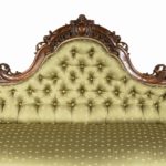 An elaborate Victorian shaped sofa back