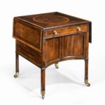 A George III Chippendale-style satinwood Pembroke details