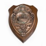 A HMS Victory centennial copper shield front