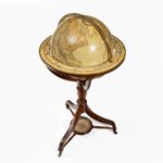 George IV 18-inch floor-standing library globe by John Smith above