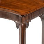 A George III mahogany side table corner