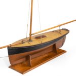 A very large Victorian model pond yacht detail