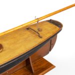 A very large Victorian model pond yacht close up